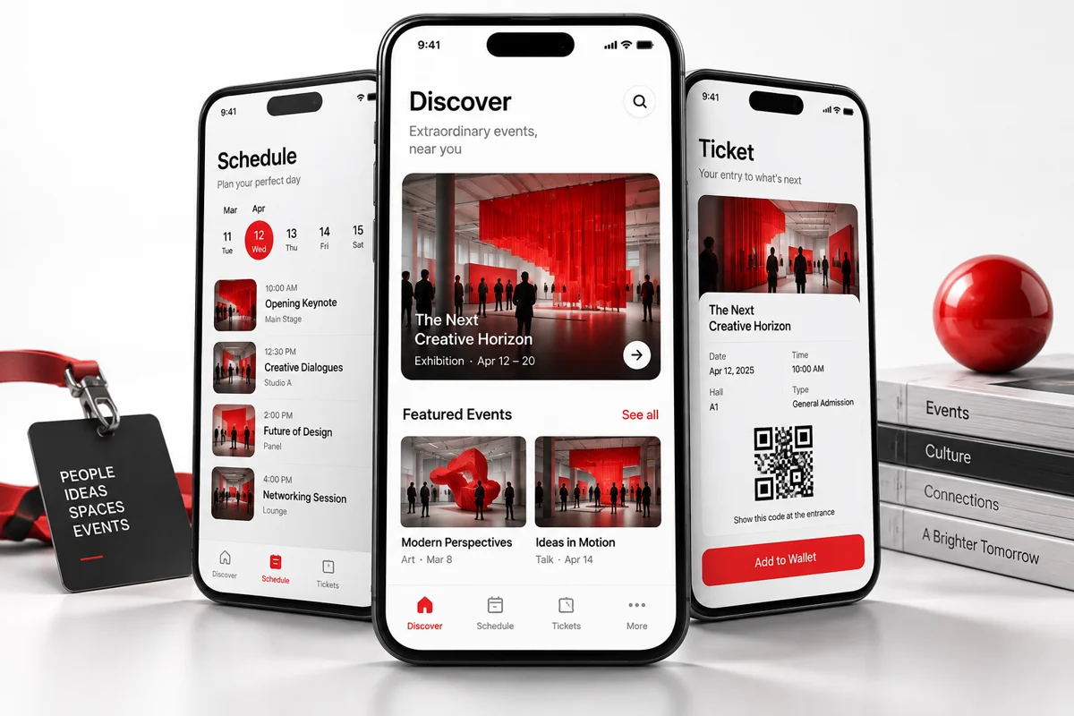 Illustrative app development concept